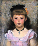 Portrait of Jeanne Kieffer by John Singer Sargent — children oil painting wall art, Realism