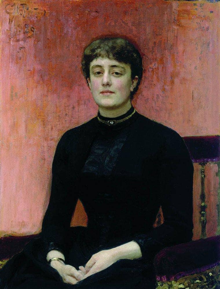 Portrait of Jelizaveta Zvantseva by Ilya Repin — hand-painted portrait oil painting reproduction on canvas