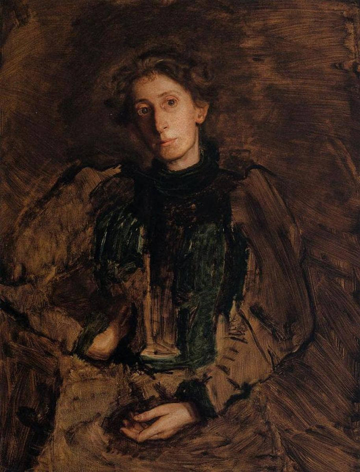 Portrait of Jennie Dean Kershaw by Thomas Eakins — hand-painted portrait oil painting reproduction on canvas