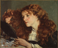 Portrait of Jo, the Beautiful Irish Girl by Gustave Courbet — hand-painted portrait oil painting reproduction on canvas