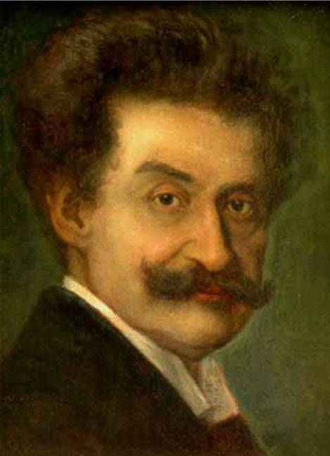 Portrait of Johann Strauss II - Anton Romako