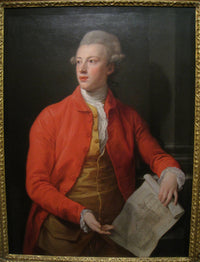 Portrait of John Corbet of Sundorne Castle, Shrewsbury by Pompeo Batoni — hand-painted portrait oil painting reproduction on canvas