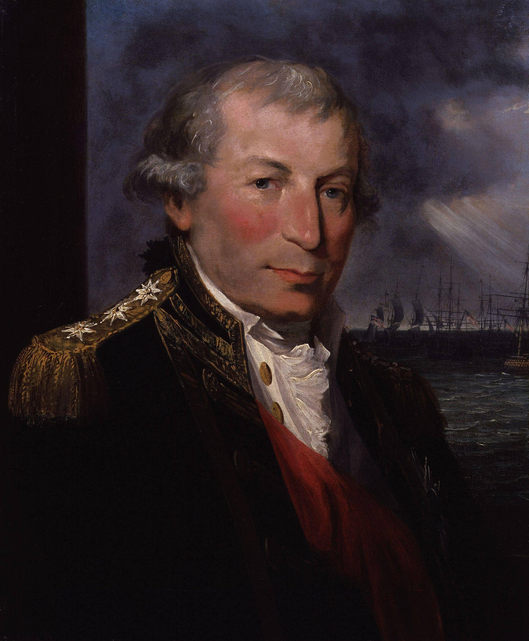 Portrait of John Jervis, Earl of St Vincent by Lemuel Francis Abbott — hand-painted portrait oil painting reproduction on canvas