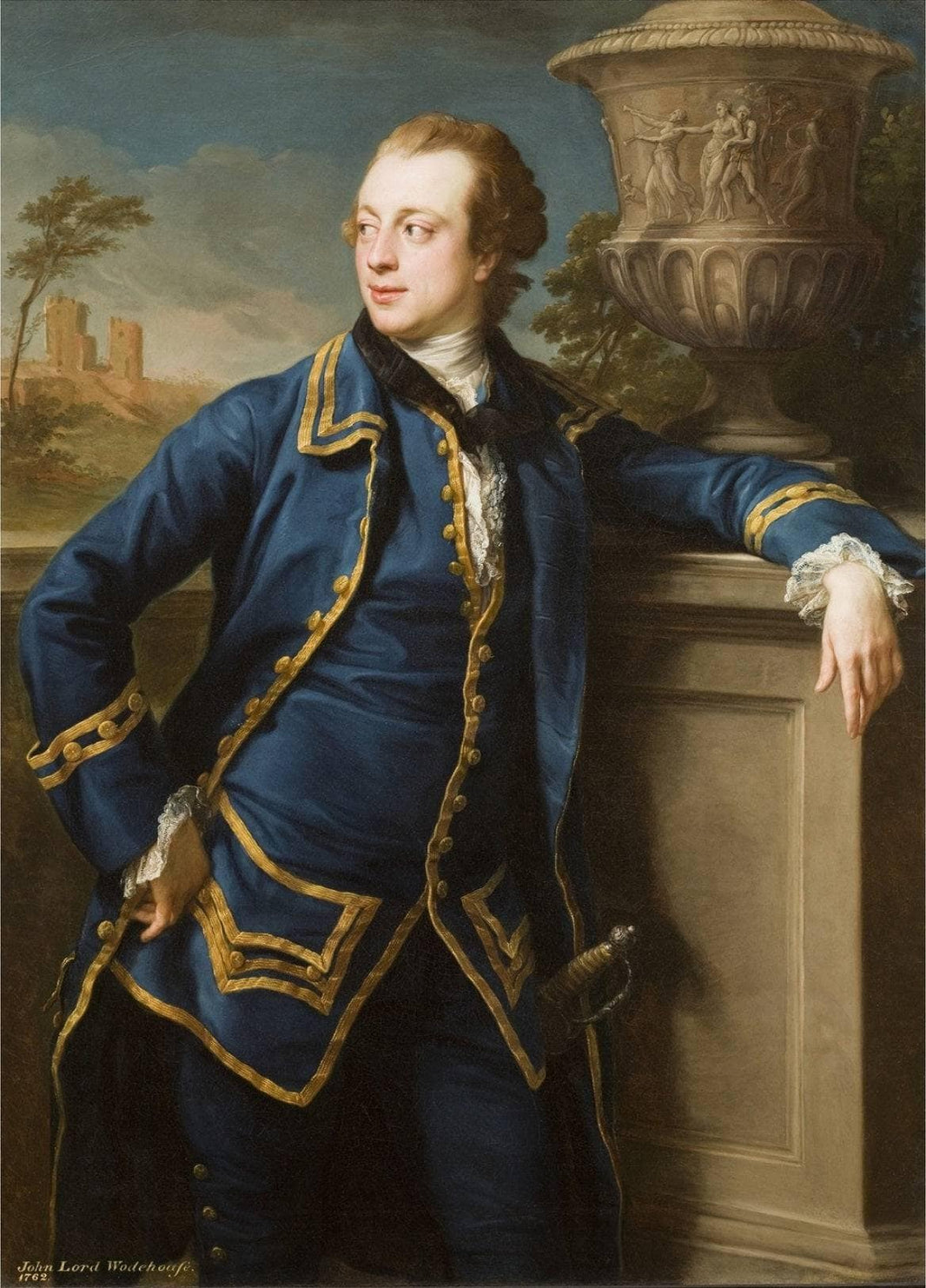 Portrait of John Wodehouse by Pompeo Batoni — hand-painted portrait oil painting reproduction on canvas