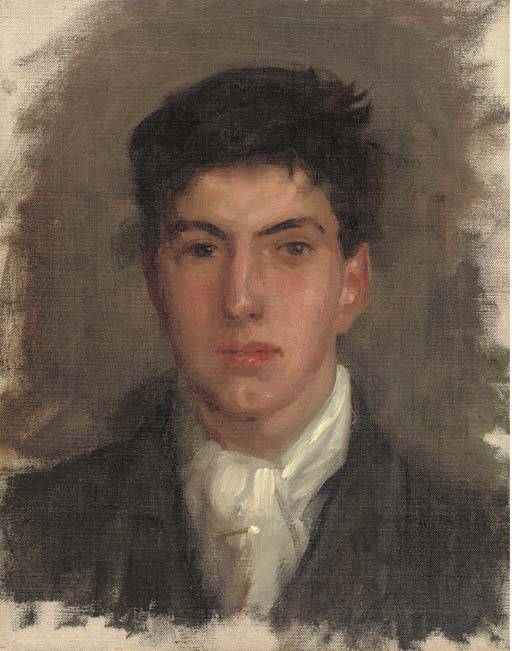 Portrait of Johnny Jackett - Henry Scott Tuke