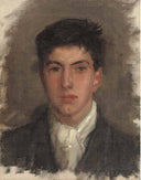 Portrait of Johnny Jackett by Henry Scott Tuke — hand-painted portrait oil painting reproduction on canvas