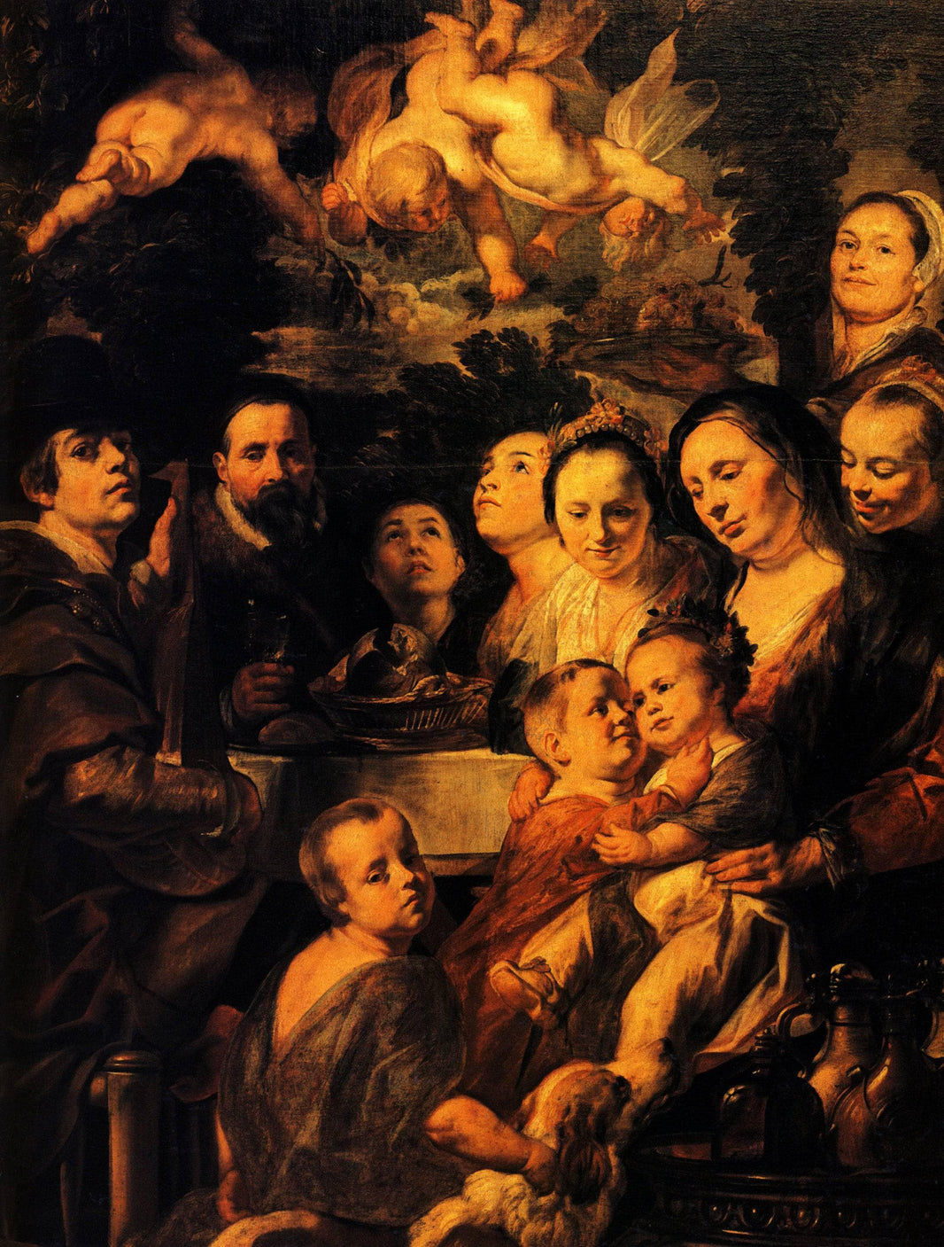 Portrait of Jordaens family by Jacob Jordaens — hand-painted portrait oil painting reproduction on canvas