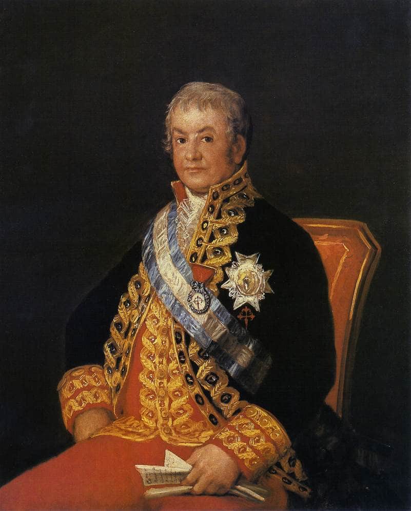 Portrait of José Antonio, Marqués de Caballero by Francisco Goya — hand-painted portrait oil painting reproduction on canvas