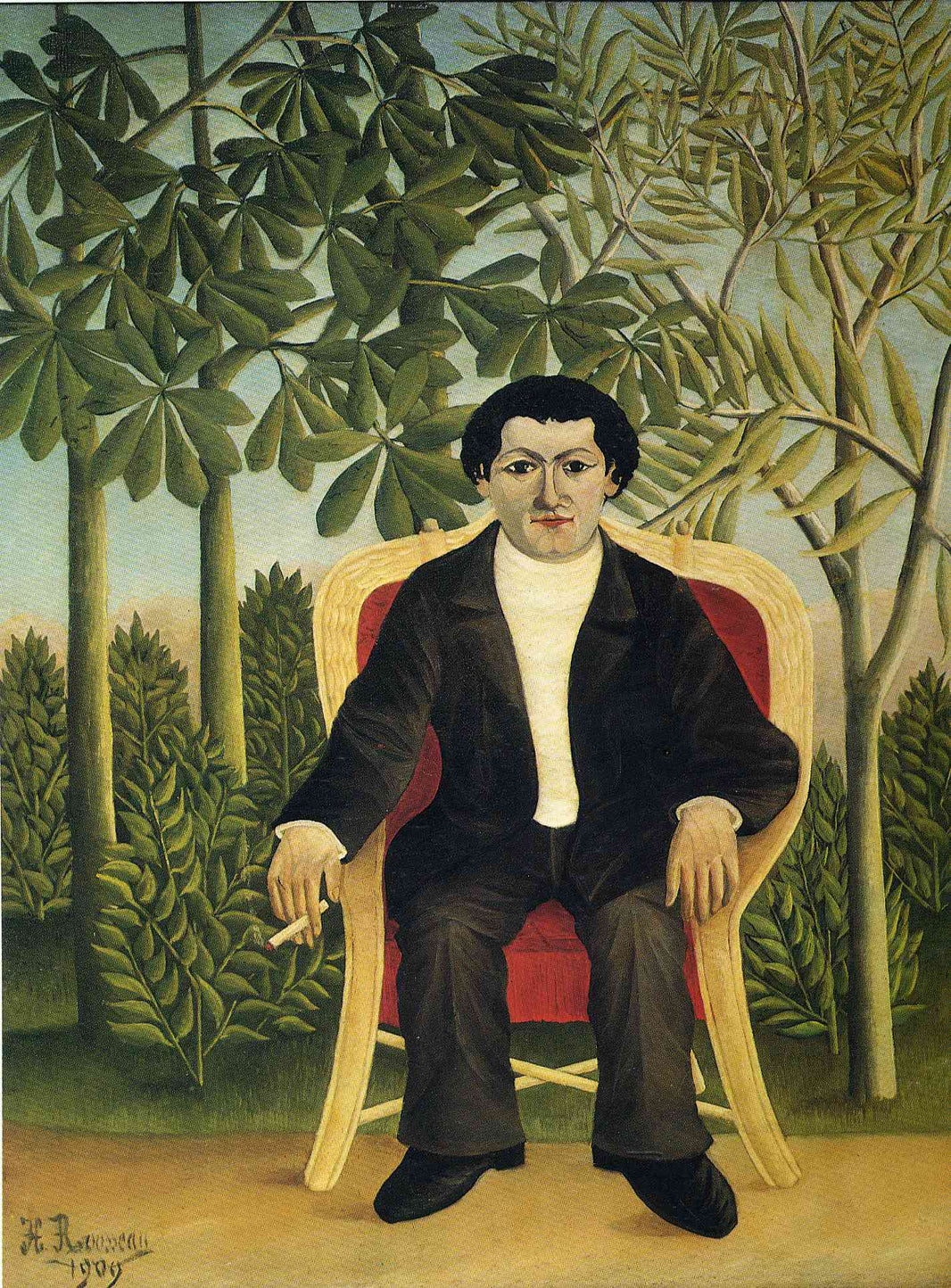 Portrait of Joseph Brummer by Henri Rousseau — hand-painted landscape oil painting reproduction on canvas