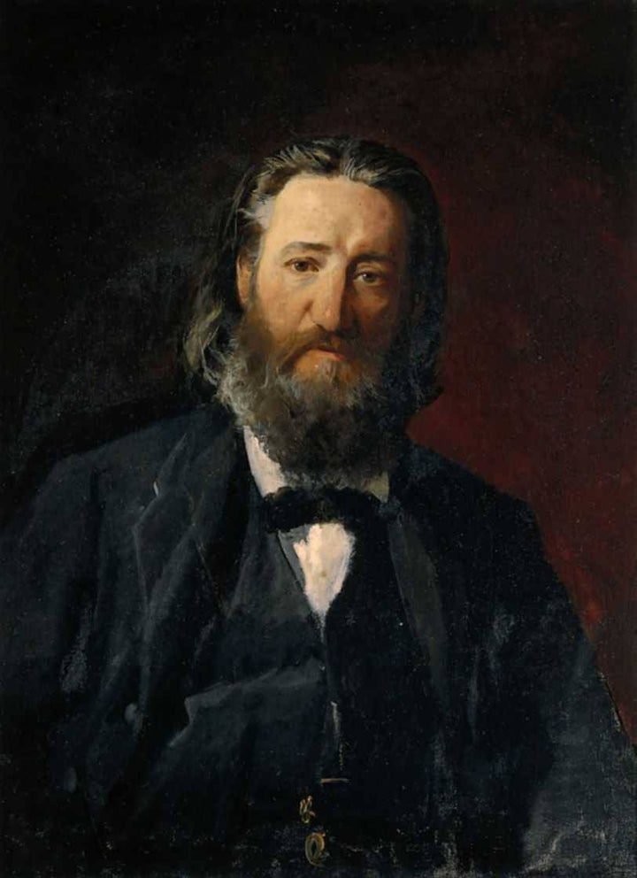 Portrait of Joseph Daumang by Nikolai Ge — hand-painted portrait oil painting reproduction on canvas