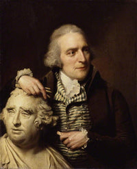 Portrait of Joseph Nollekens with His Bust of Charles James Fox