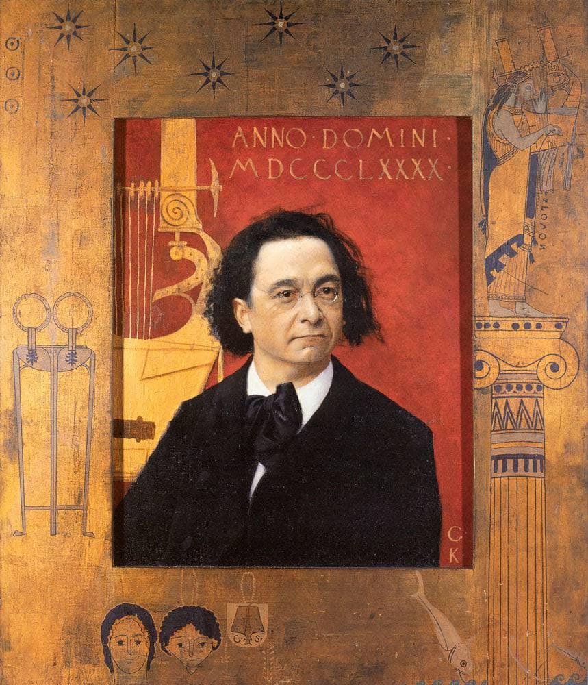 Portrait of Joseph Pembauer by Gustav Klimt — hand-painted portrait oil painting reproduction on canvas