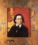 Portrait of Joseph Pembauer by Gustav Klimt — male oil painting wall art, Art Nouveau Modern
