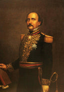 Portrait of Juan Crisóstomo Falcón by Martín Tovar y Tovar — male oil painting wall art, Romanticism