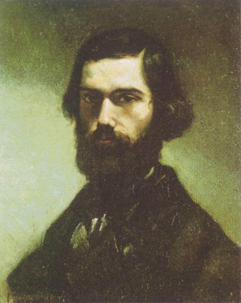 Portrait of Jules Valles by Gustave Courbet — hand-painted portrait oil painting reproduction on canvas