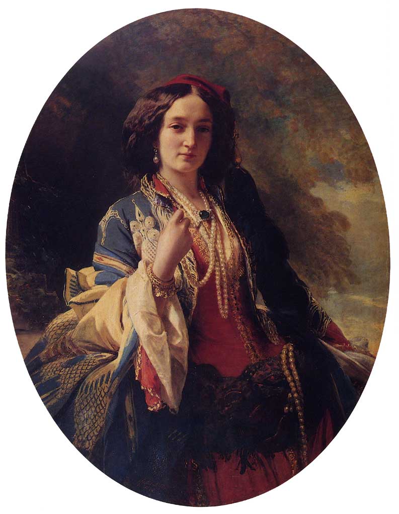 Portrait of Katarzyna Potocka - Franz Xaver Winterhalter