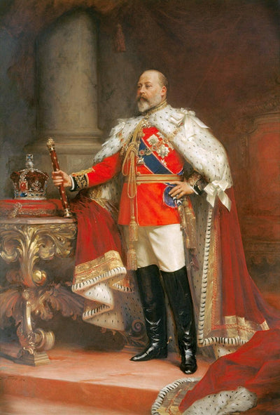 Portrait of King Edward Vii in apartment