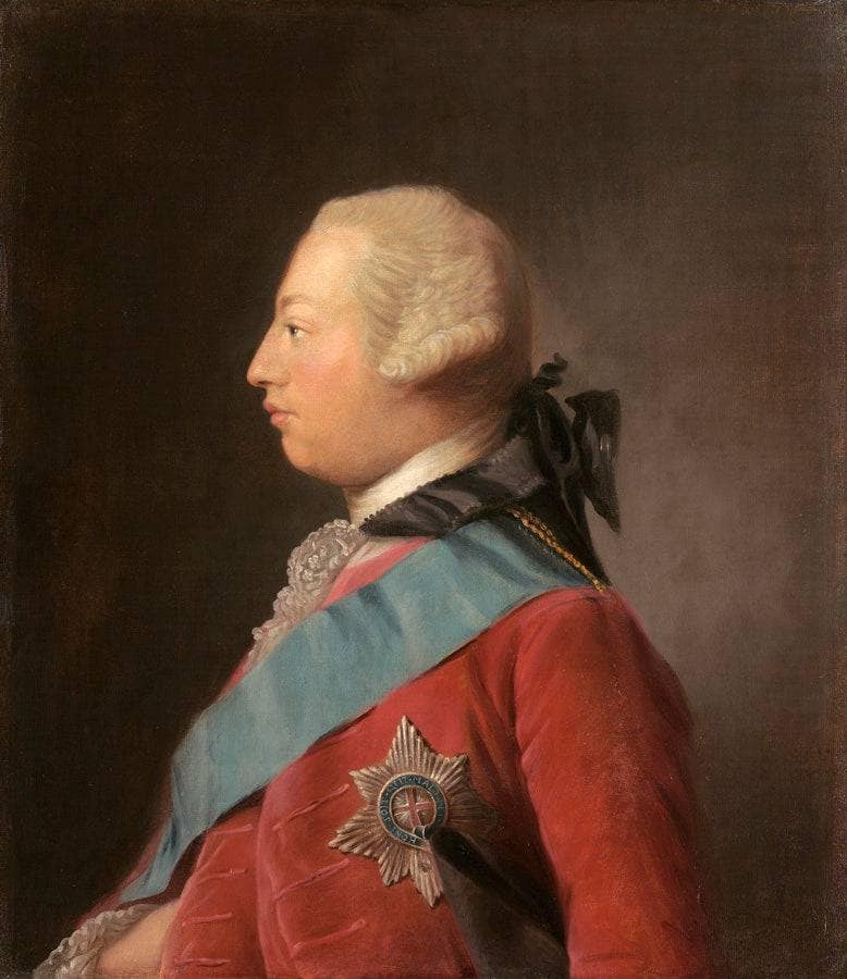 Portrait of King George III by Allan Ramsay — hand-painted portrait oil painting reproduction on canvas