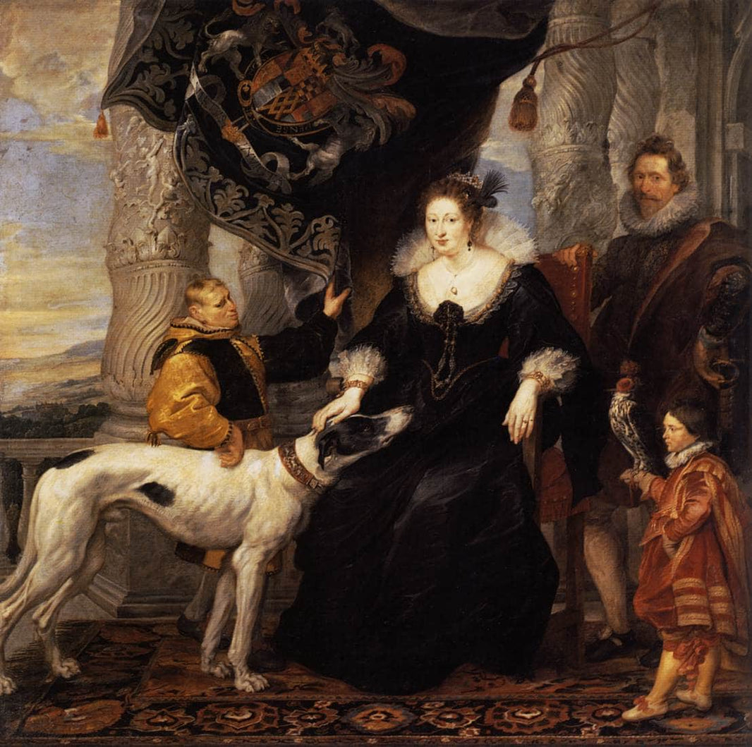 Portrait of Lady Arundel with her Train by Peter Paul Rubens — hand-painted cultural oil painting reproduction on canvas