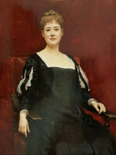 Portrait Of Lady Dressed In Black by Raimundo de Madrazo — hand-painted portrait oil painting reproduction on canvas