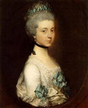 Portrait of Lady Elizabeth Montagu, Duchess of Buccleuch and Queensberry by Thomas Gainsborough — male oil painting wall art, Rococo