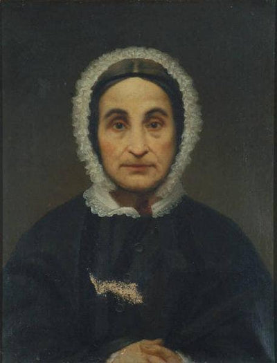 Portrait of Laura Mantegazza Brambilla in kitchen