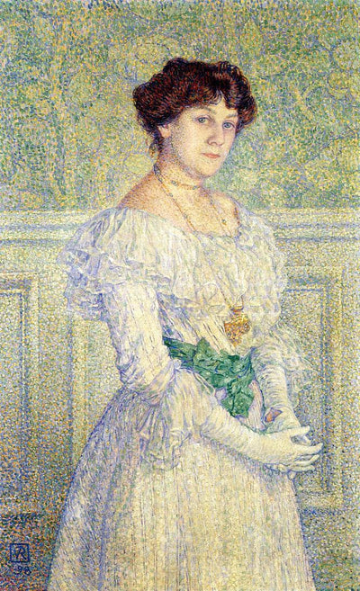 Portrait of Laure Fle in entryway