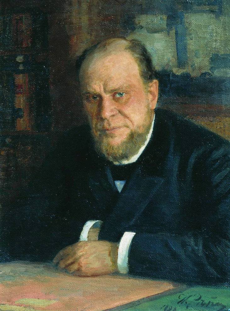 Portrait of lawyer Anatoly Fyodorovichm Koni - Ilya Repin