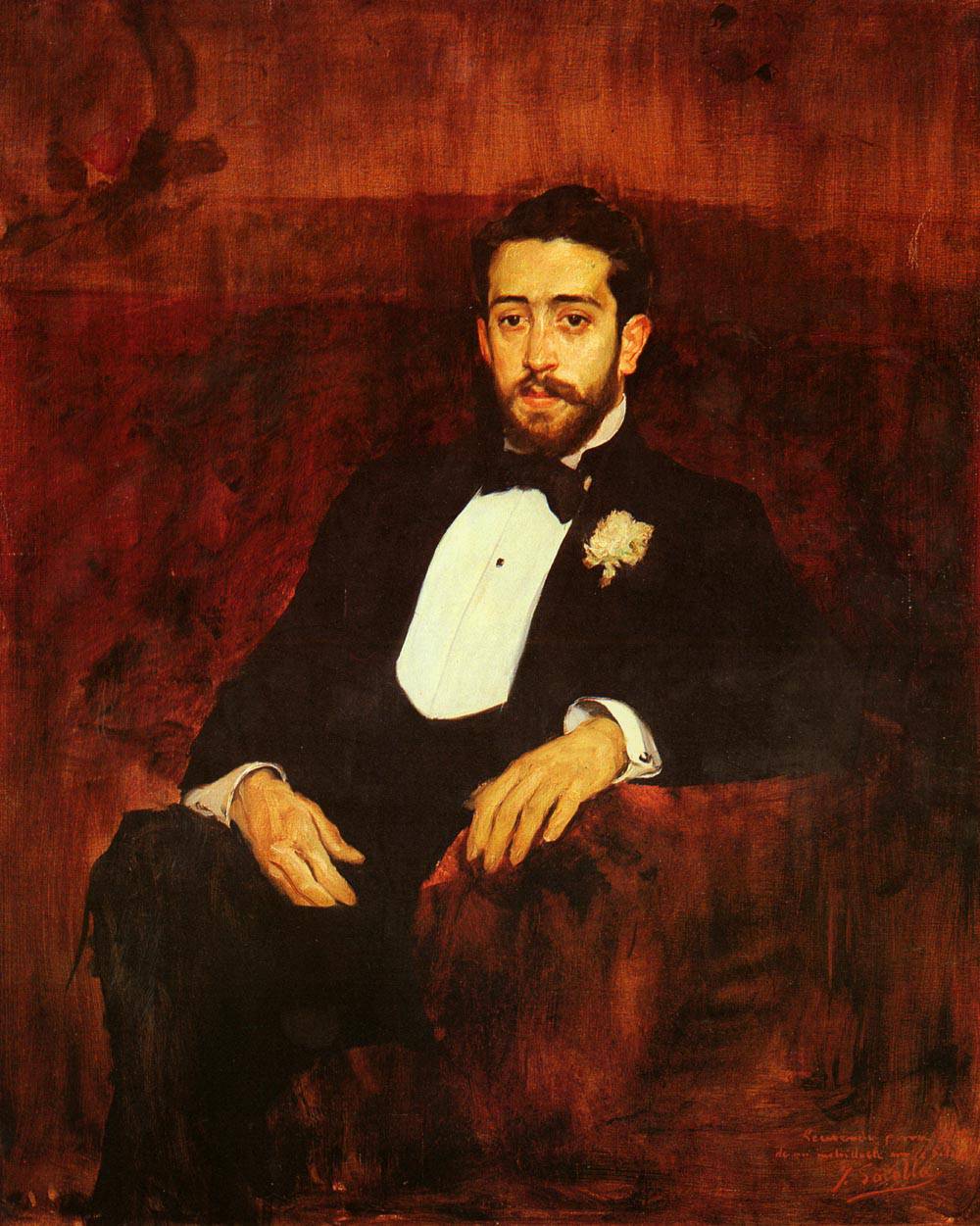 Portrait of lawyer Don Silverio de la Torre y Eguia - Joaquín Sorolla