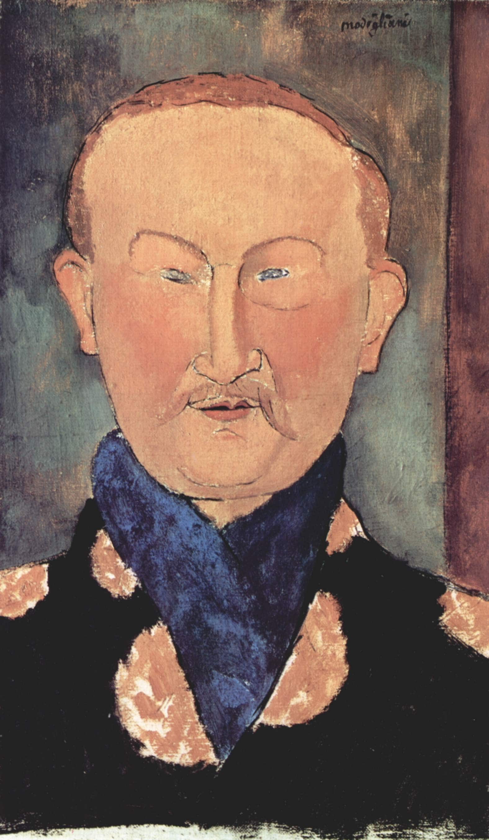 Portrait of Leon Bakst - Amedeo Modigliani