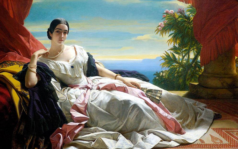 Portrait of Leonilla, Princess of Sayn Wittgenstein - Franz Xaver Winterhalter