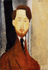 Portrait of Leopold Zborowski by Amedeo Modigliani — hand-painted portrait oil painting reproduction on canvas