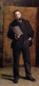 Portrait of Leslie W. Miller by Thomas Eakins, male oil painting wall art, Realism