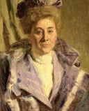 Portrait of Livia Veneziani Svevo by Umberto Veruda — hand-painted portrait oil painting reproduction on canvas