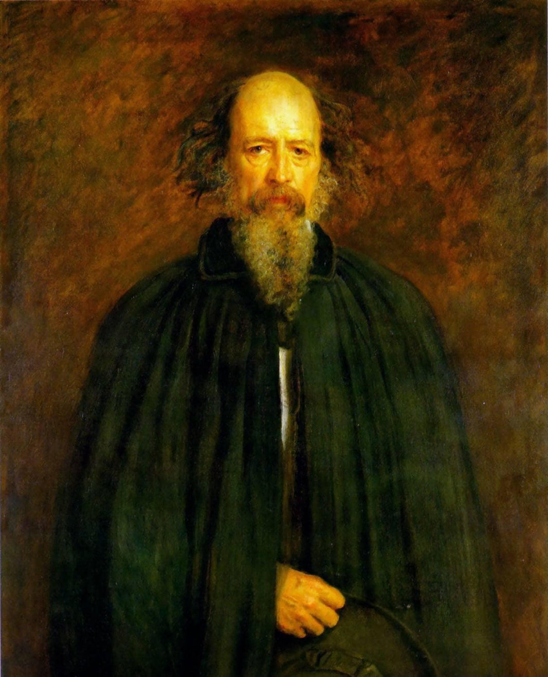 Portrait of Lord Alfred Tennyson by John Everett Millais — hand-painted portrait oil painting reproduction on canvas