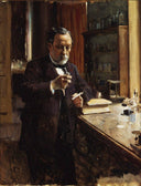 Portrait of Louis Pasteur (sketch) by Albert Edelfelt — male oil painting wall art, Realism