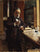 Portrait of Louis Pasteur (sketch) in hallway
