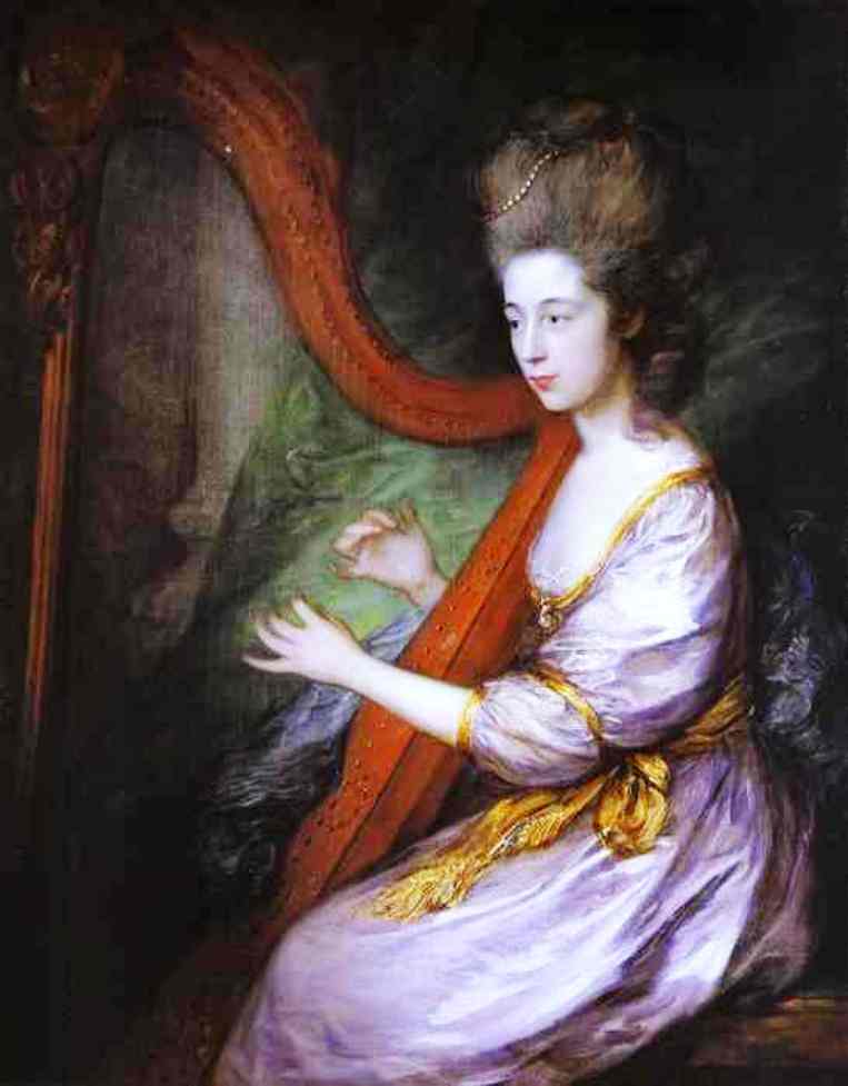 Portrait of Louisa, Lady Clarges by Thomas Gainsborough — hand-painted portrait oil painting reproduction on canvas
