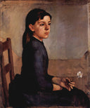 Portrait of Louise Delphine Duchosal by Ferdinand Hodler — male oil painting wall art, Realism
