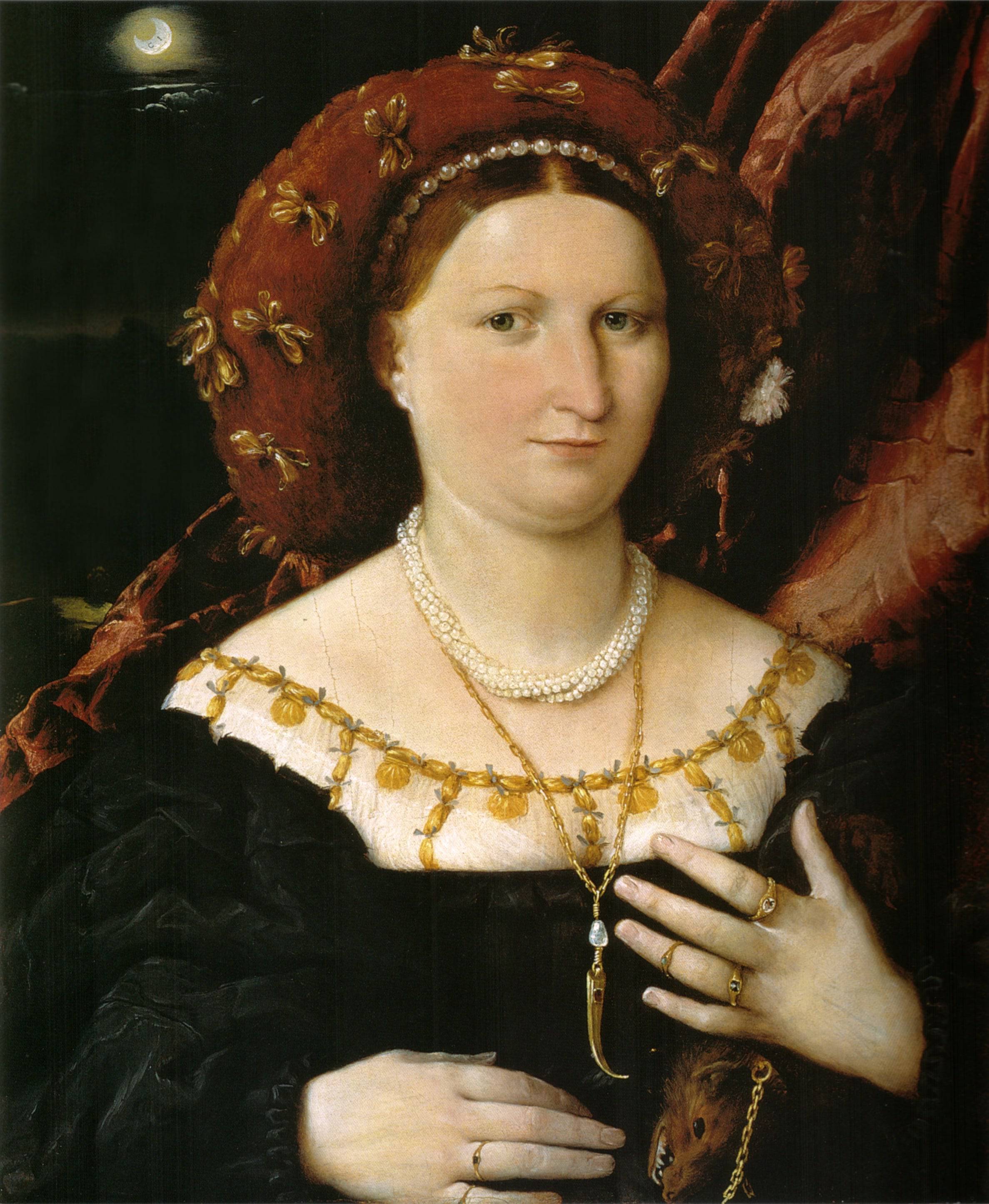 Portrait of Lucina Brembati - Lorenzo Lotto