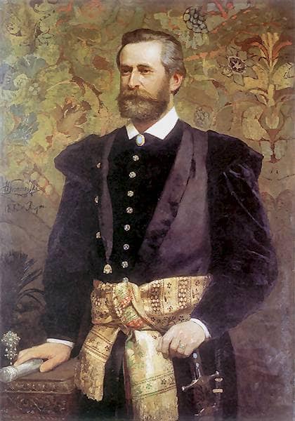 Portrait of Ludwik Wodzicki by Henryk Siemiradzki — hand-painted portrait oil painting reproduction on canvas