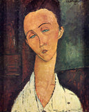 Portrait of Lunia Czechowska by Amedeo Modigliani — male oil painting wall art, Expressionism