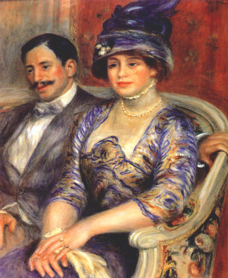 Portrait of M. and Mme. Bernheim de Villers - Pierre-Auguste Renoir