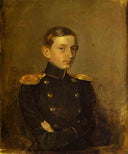 Portrait of M. P. Zhdanovich by Pavel Fedotov — male oil painting wall art, Realism