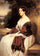 Portrait of Madame Ackerman, the wife of the Chief Finance Minister of King Louis Philippe in entryway