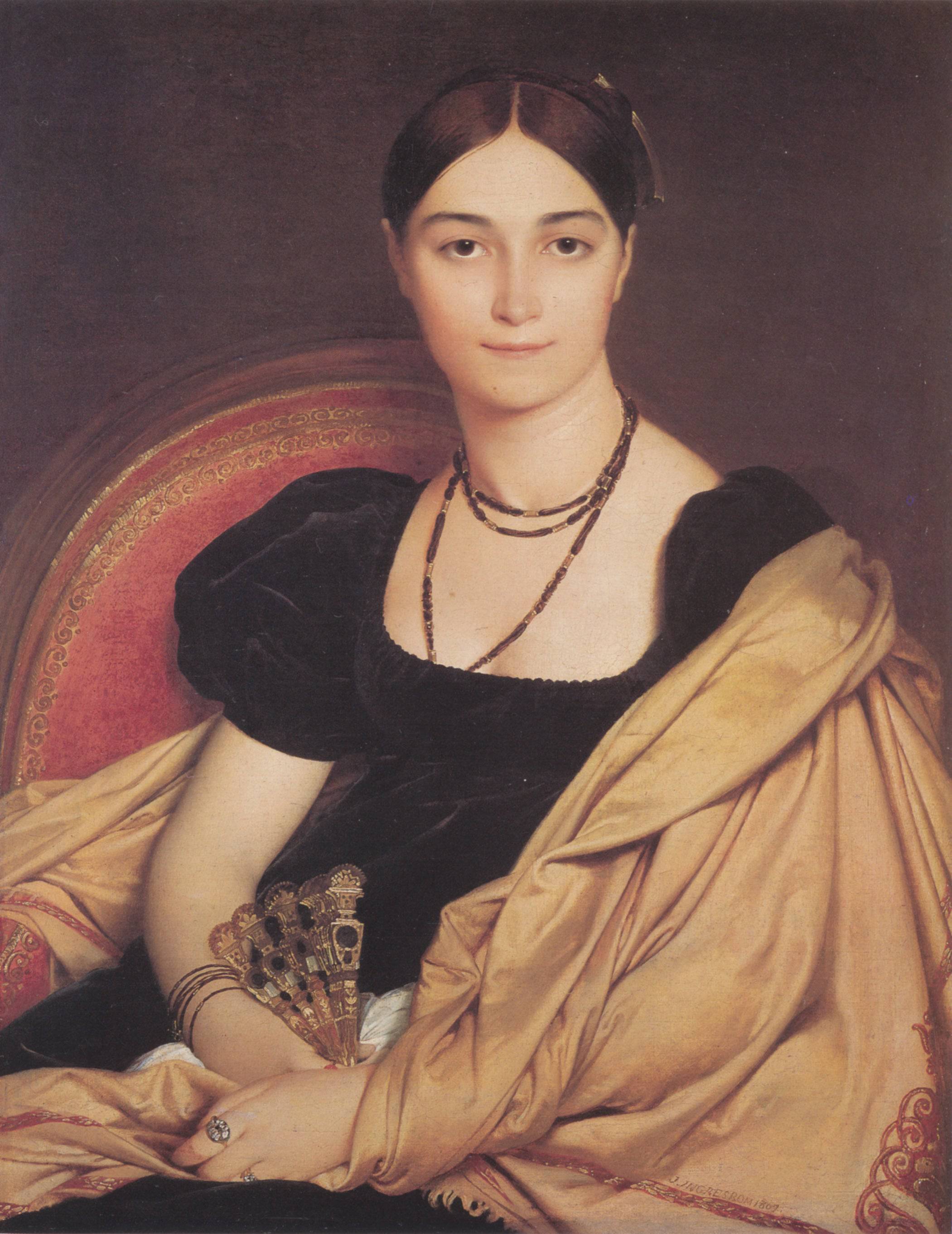 Portrait of Madame Antonia de Vaucay nee de Nittis - Jean Auguste Dominique Ingres