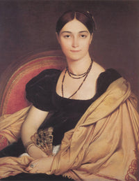 Portrait of Madame Antonia de Vaucay nee de Nittis by Jean Auguste Dominique Ingres — hand-painted portrait oil painting reproduction on canvas