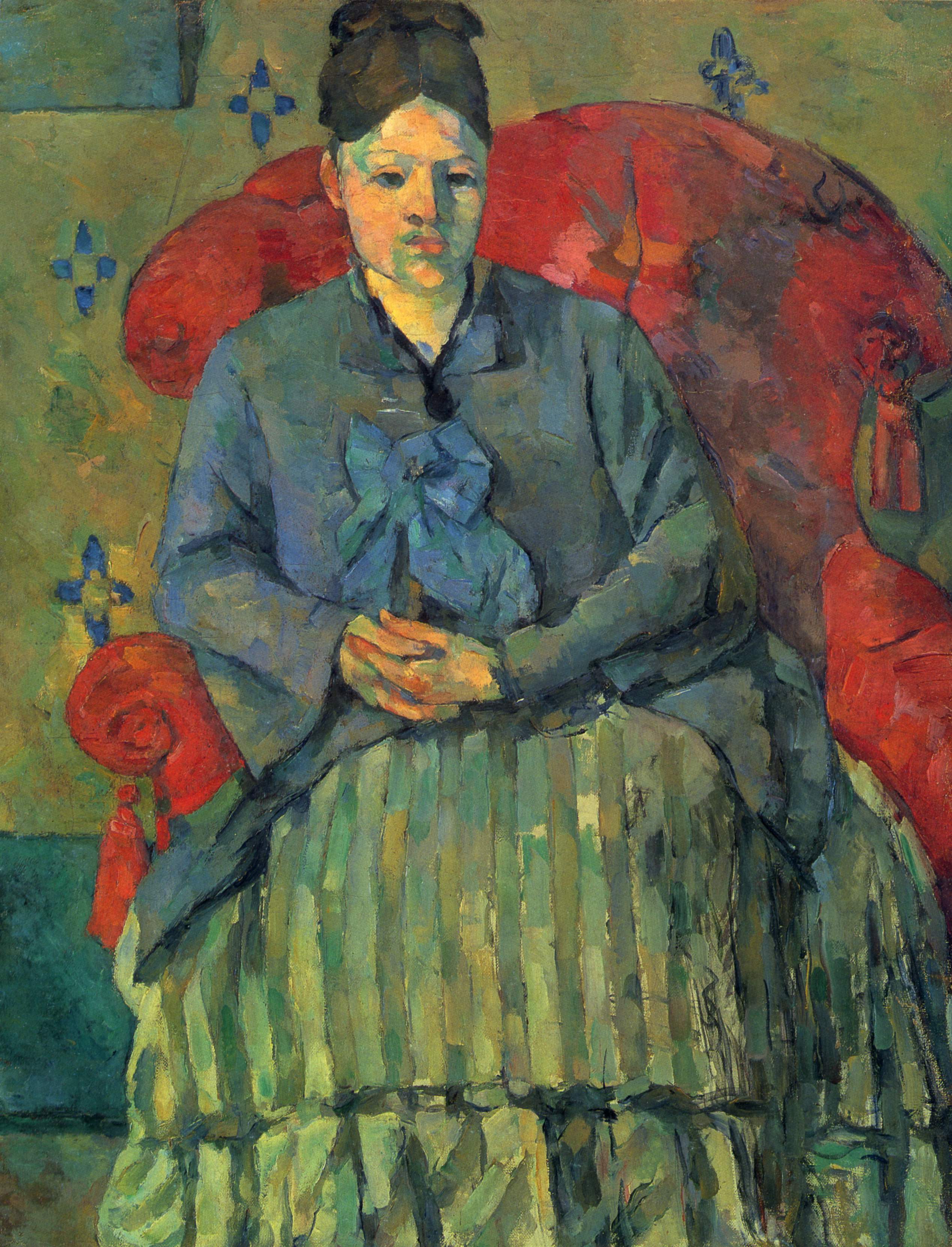 Portrait of Madame Cezanne - Paul Cezanne