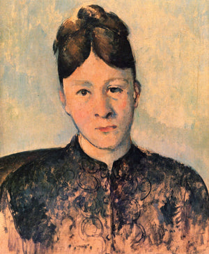 Portrait of Madame Cezanne - Paul Cezanne