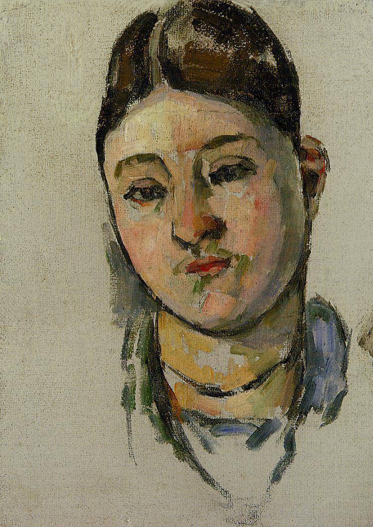 Portrait of Madame Cezanne - Paul Cezanne